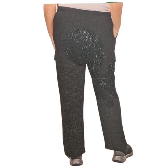 NEW Tuff Athletics Fleece Lined Cargo Sweatpants | Black - Picture 2 of 4